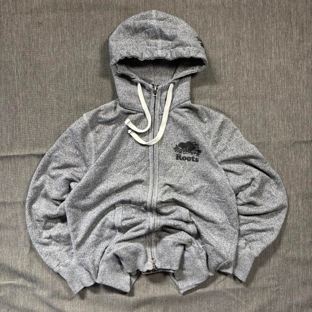 Grey Roots zip up hoodie Size S